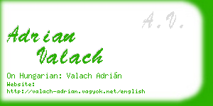 adrian valach business card